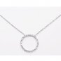 "O" Circle of Love CZ Necklace