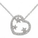 Heart w/ Stars Necklace