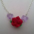 Butterfly Rose Necklace