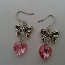 Bow Heart Earrings