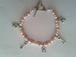 Love Key Charm Bracelet