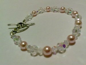 Crystal Pearl Bracelet