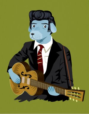 The Rockabilly Dog - Limited Edition Art Print