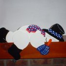 Wooden Snowman Decoration Doortopper