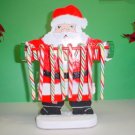 Wooden Santa Claus Candycane Holder