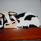 Wooden Cow Plaque Doortopper