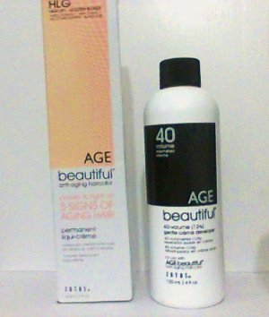 Age Beautiful Hlg High Lift Golden Blonde With 40 Volume Developer