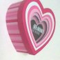 Valentine Heart 3 Box set nesting stacked boxes window Be Mine gift new