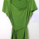East 5th Ave Top size XL green short sleeve blouse dress women