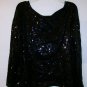 Ruby Rd Cardigan sequin size XL black dress women