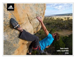 velocidad Inclinarse enfermero Adidas Rock Climber Photo Print Poster Ben Rueck new
