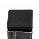 Square Tube Cap Plugs Set 4 count 25 mm  black new