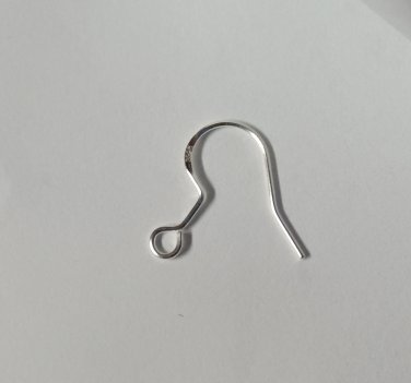 Ear Wires Pair sterling silver 925 earrings replacement new