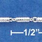 9" Sterling Silver 050 Bar Chain (2mm)