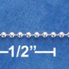 18" Sterling Silver 120 Bead Chain (1.2mm)