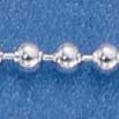 20" Sterling Silver 200 Bead Chain (2mm)