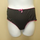 Full Cut Black & White Poke a Dot Panties 2X