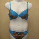 Marilyn B. Aqua/Leopard Print Set 3x