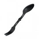 Black Foldable Spork, Plastic