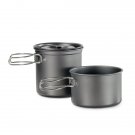 Hard Anodized Aluminum Cookset, 2 Pots & Lid