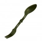 Green Foldable Spork, Plastic