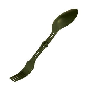 Green Foldable Spork, Plastic