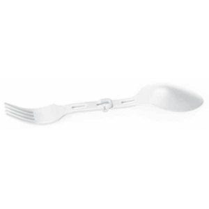 White Foldable Spork, Plastic