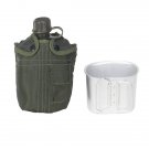 O.D. Fabric Covered Canteen, 1 Qt., w/Aluminum Cup