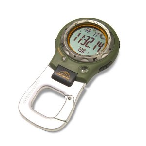Alti Tech, Green Rubberized Case, Carabiner Clip