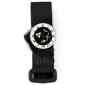 Clipper Field Micro Compass, Luminous w/Velcro Strap