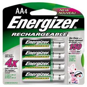 Energizer Rechargeable AA, 4 Pack