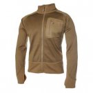 Grid Fleece Jacket, Coyote Brown, XL