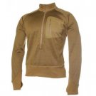 3/4 Zip Grid Fleece Pullover, Coyote Brown, Medium