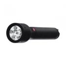 V2 6 Chip Dual Color Flashlight, Black Alum. Body, White/Red