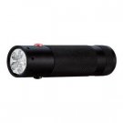V2 6 Chip Dual Color Tac Torch, Black Alum. Body, White/Red