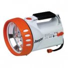 Solar Spot Light, White/Orange Body, Solar or Battery Pack