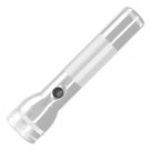 2 D Cell LED Flashlight, Silver