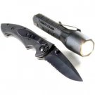 M6 Polymer, Knife/Light Combo, Black Blade & Handle