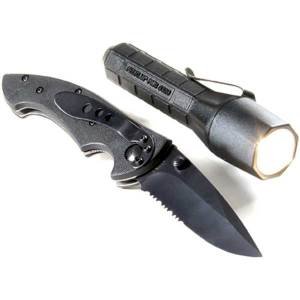 M6 Polymer, Knife/Light Combo, Black Blade & Handle