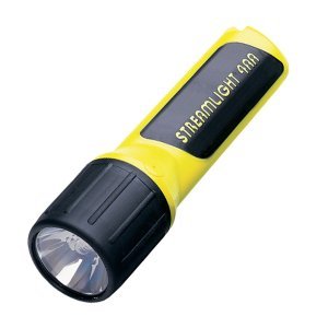 4AA Cell LED Light, Blue LEDs, Yellow Body, Clam Pack