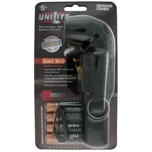 UK Right Angle Light, 4AA, Black