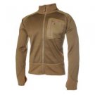 Grid Fleece Jacket, Coyote Brown, Large