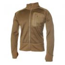Grid Fleece Jacket, Coyote Brown, Medium