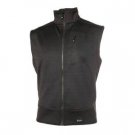 Grid Fleece Vest, Black, XL