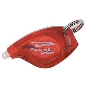 Pulsar LED Light, Translucent Red Body, Red LED