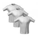 Utili T Crew 3Pk Shirts White L