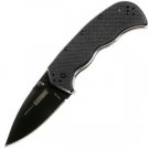 The Crucible II, Black G10 Handle, Black Blade, Plain Edge