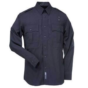 B Class L/S Shirt Poly/Wool, Midnight Navy, XLS