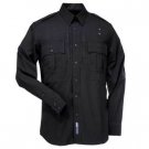 B Class L/S Shirt Poly/Wool, Internal Pleat, Black L L