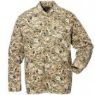 Ripstop TDU Shirt L/S Woodland Camo SR